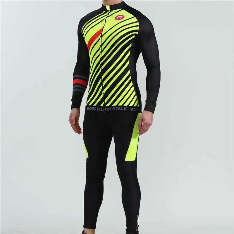 cycling set 02 Зимняя кофта для велоспорта комплект классические полосатые теплые флисовые велосипед одежда триатлонный костюм boestalk велосипед купальники roupa ciclismo - Цвет: cycling set 02