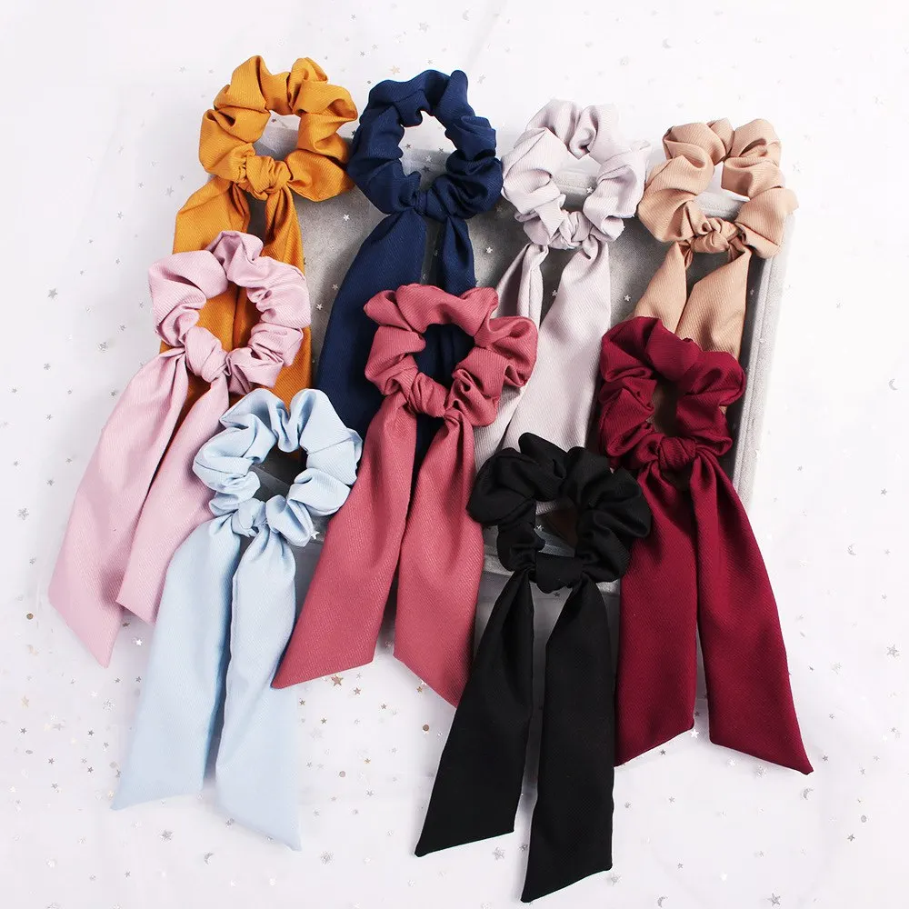 

FASACC Женская эластичная повязка для волос, завязки, винтажные резинки, бант, резинка для конского хвоста, держатель для десен, женские повязк...