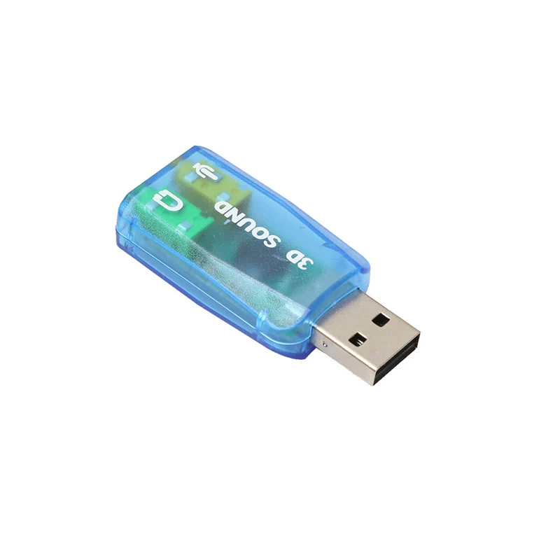 Usb звуковая карта 3 5 мм адаптер 3D Аудио 1 мини внешний интерфейс микрофон динамик