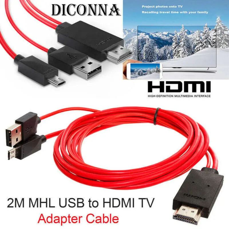 1080P MHL микро USB к HDMI HD ТВ кабель адаптер для Samsung Android смартфонов |