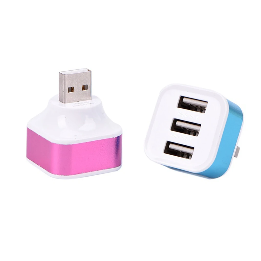 1 USB штекер 3 USB женский порт пластиковый разветвитель концентратор зарядный кабель адаптер зарядное устройство