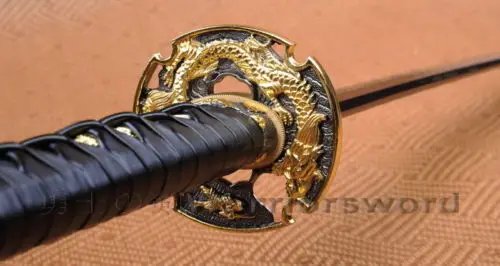 Японский меч Tsuka 815 41 дюйм сложенная стальная глина закаленная катана красное