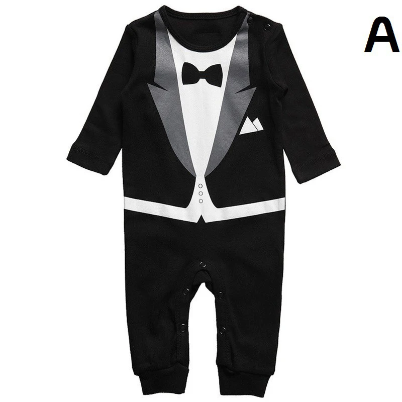 New fashion Christmas autumn children's rompers baby one pieces long sleeve body suits for boy clothes kid party A suit |
