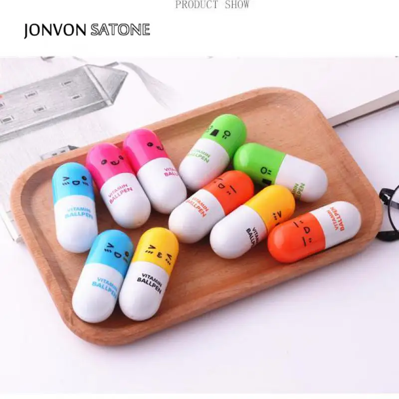 Jonvon Satone 6 шт. искусственная шариковая ручка мультяшное выражение подарки ручки