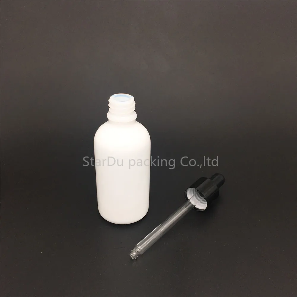 

Free shipping 100pcs 50ml quality White ceramic bottles oil bottle wholesale white dropper glass bottle glass jar