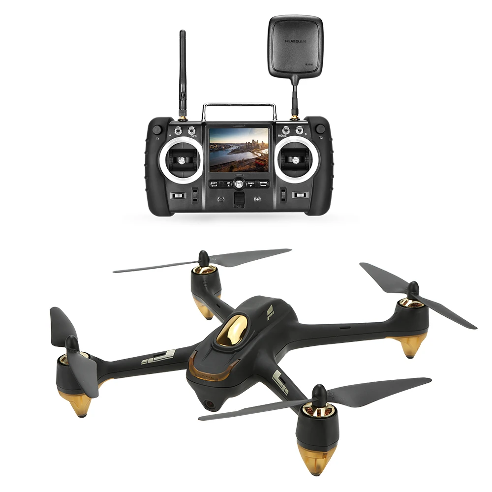 Дрон H501S Pro X4 5 8G FPV для селфи бесщеточный Радиоуправляемый с камерой 1080P 10