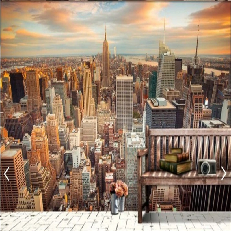 Красивые пейзажи США и Нью-Йорка ТВ фон Настенная роспись Papel де parede |