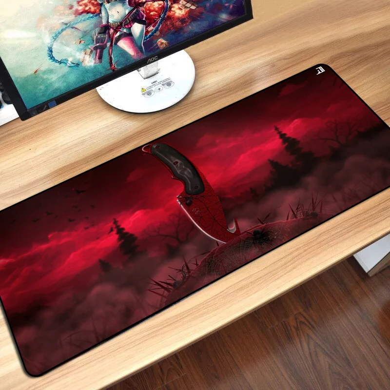 CSGO Бабочка нож кожа большой коврик для мыши CS GO Counter Strike игровая клавиатура Коврик