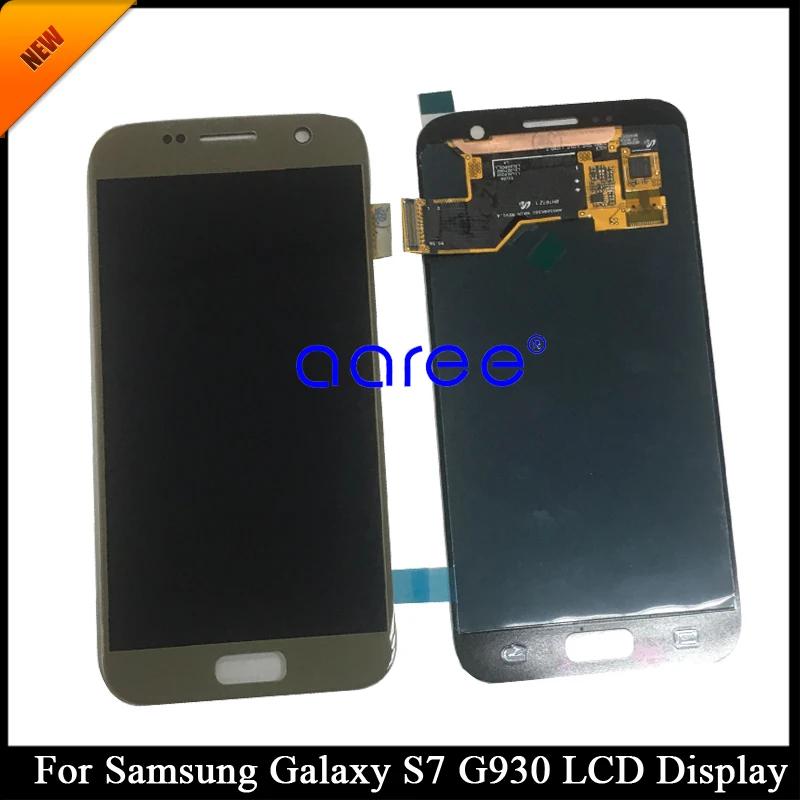100% протестированный ЖК-дисплей Super AMOLED для SAMSUNG S7 ЖК-экран Samsung G930F G930A сенсорный