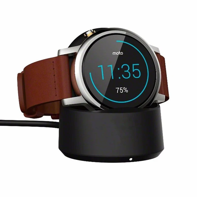 Moto360 зарядное устройство Qi Беспроводная зарядная док станция для Motorola Mobile Moto 360 1st