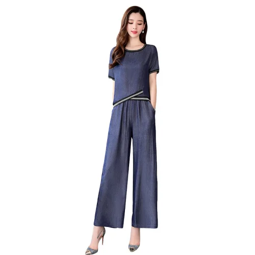 Модный женский летний костюм большого размера Женский для Года Conjunto Feminino Ol