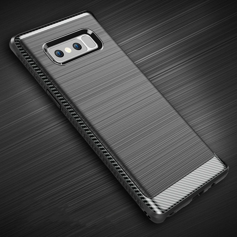 MAKAVO телефон чехлы для samsung Galaxy Note 8 Роскошные противоударный щеткой мягкой