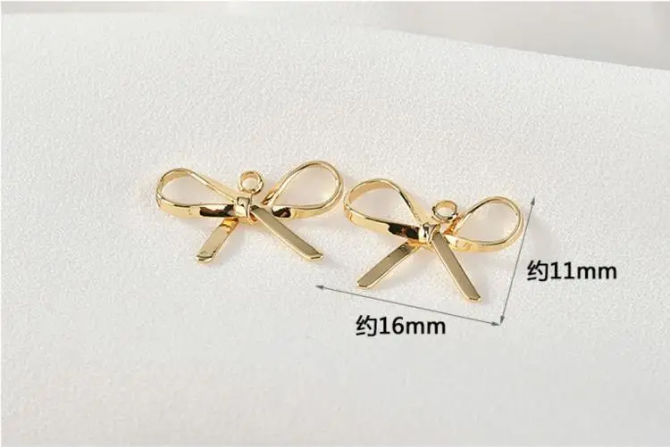 bow-knot Сплав/медь Подвески diy ювелирные изделия серьги/Ожерелье Подвески Цветы/бумажный журавль форма модный аксессуар - Окраска металла: bow-knot