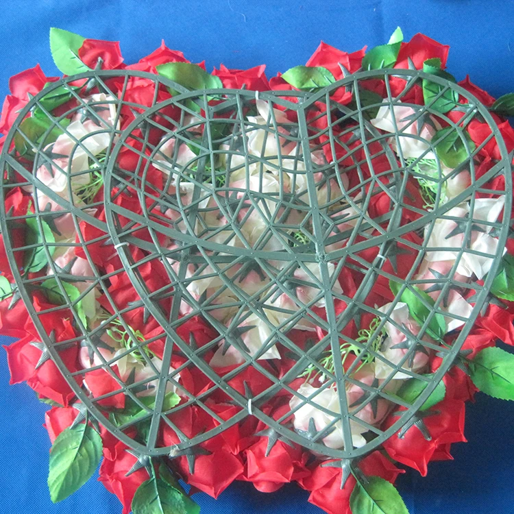 21 цвет 53 см * 36 двойные прекрасные в форме сердца розы цветы для свадьбы