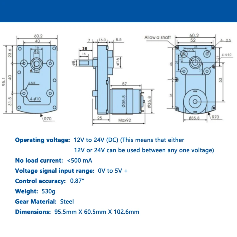 Новый мощный сервопривод с высоким крутящим моментом и рулевым механизмом макс.