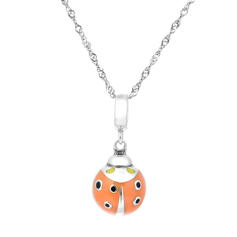 Ювелирные изделия из стерлингового серебра Подвеска в виде божьей коровки с