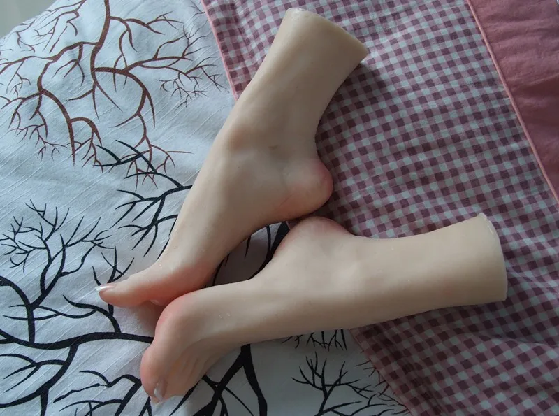 Реалистичный Размер жизни одна пара ноги манекена силиконовый манекен Torso