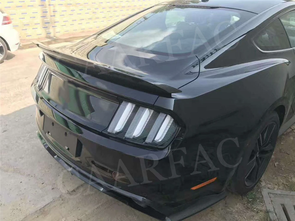 Для Mustang сзади крылья спойлера ДЛЯ Ford Mustang GT V8 V6 купе спойлер- GT350 Стиль багажнике внешней отделки