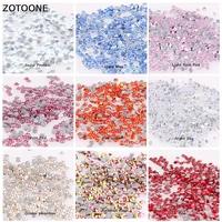 zotoone 1440pcs glass strass hotfix rhinestones for clothes ss6 ss8 ss10 ss16 ss20 sticker crystals for nails sew on garment bag