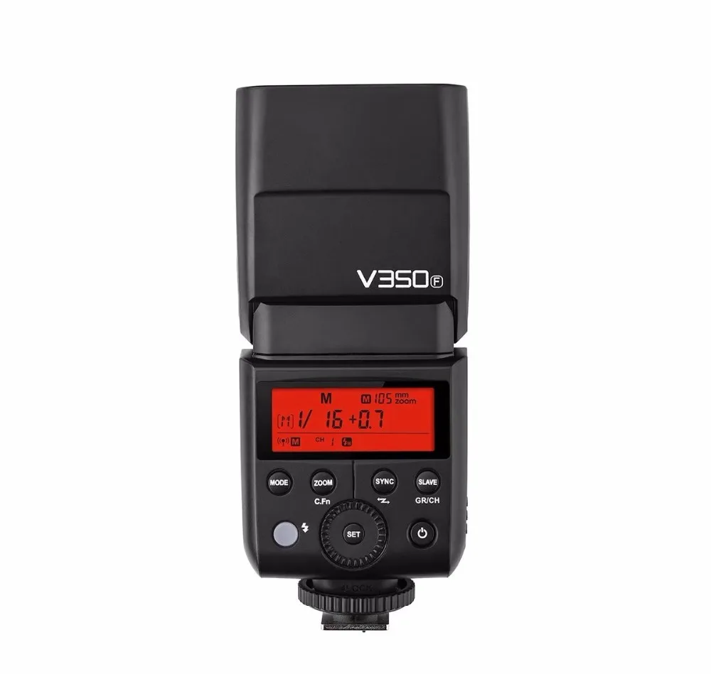 Вспышка Godox V350F TTL 2 4G Беспроводная HSS 1/8000 s со встроенным литий ионным