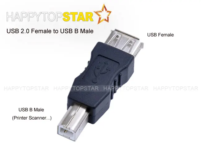 Адаптер Переходник USB 2 0 A мама B D Папа (сканер принтера и т. Д.) 480Mbs|female female|female to