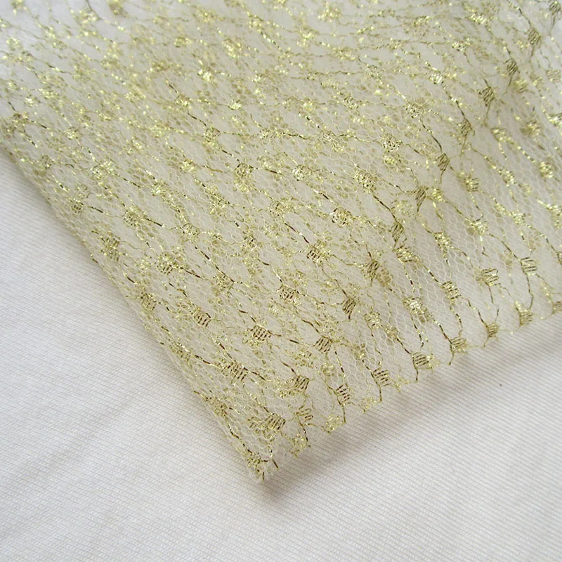 1 шт. золотая линия тюль сетчатая ткань белая сетка для вечеринки Рождества