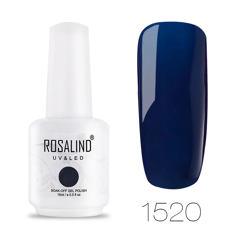 RH1520 ROSALIND гель 1S 15 мл классический цвет набор гель-лаков для ногтей для наращивания ногтей УФ светодиодный гель Лаки гибридный дизайн маникюр праймер - Цвет: RH1520