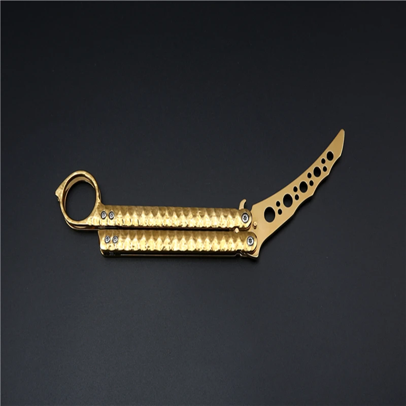 HAOXIA 50 для тусклых лезвий многоцветная практика бабочка в Balisong нож тренера|blades for knife|for knifepractice butterfly |