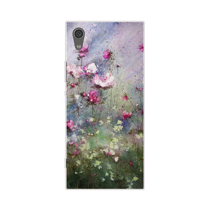Чехол для sony Xperia Xa1 Plus, силиконовая Мягкая задняя крышка из ТПУ с цветочным рисунком для sony Xperia Xa1, ультразащитные чехлы для телефонов