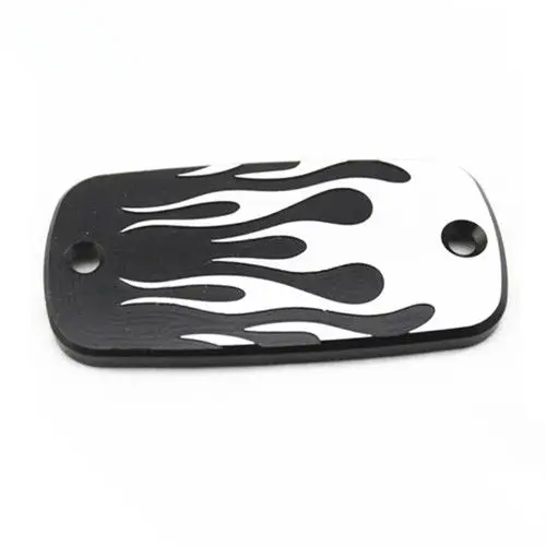 Универсальная передняя крышка тормозной жидкости с пламенем для мотоцикла Harley