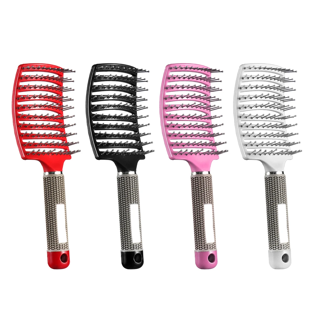 1 шт. антистатические изогнутые кудри прямые волосы гребни массажер для головы