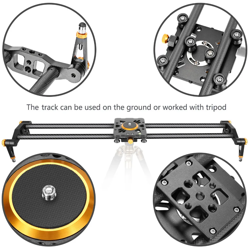 Neewer слайдер для камеры из углеродного волокна видео стабилизатор с 6