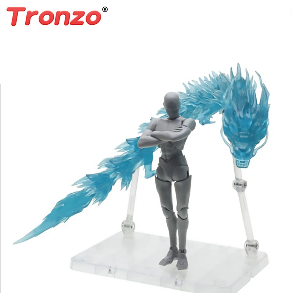 Экшн фигурка Tronzo Saint Seiya бронзовая с эффектом дракона крепление Shiryu Lu Rise
