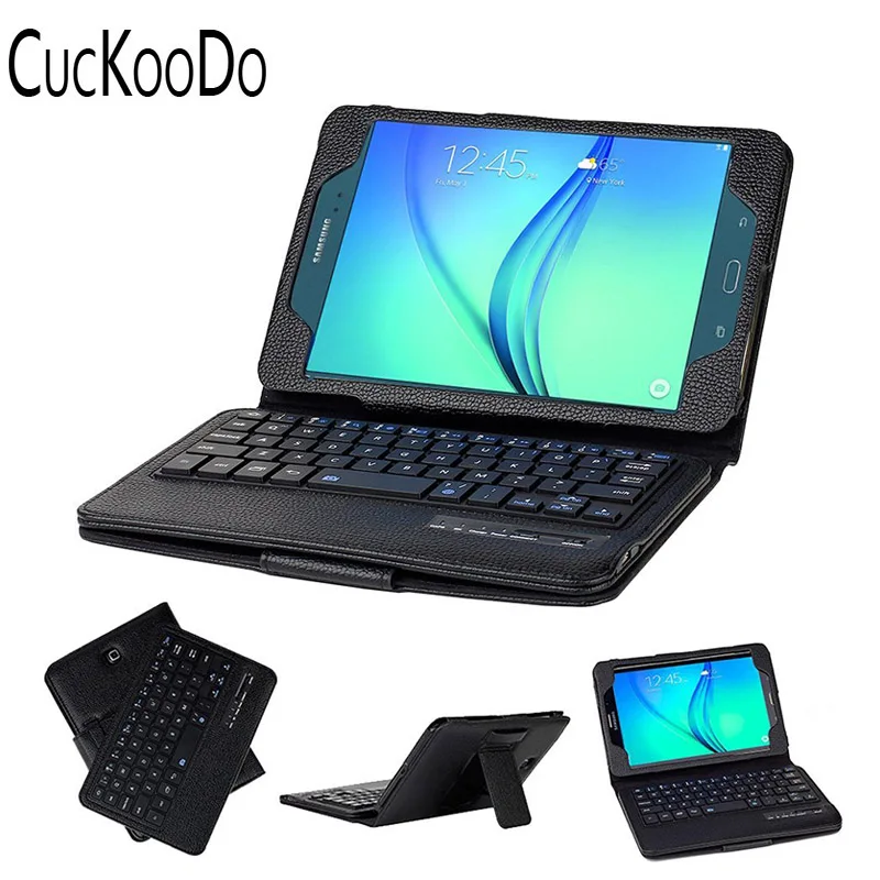 CucKooDo ультратонкий съемный кожаный чехол с Bluetooth клавиатурой для Samsung Tab A 8 0