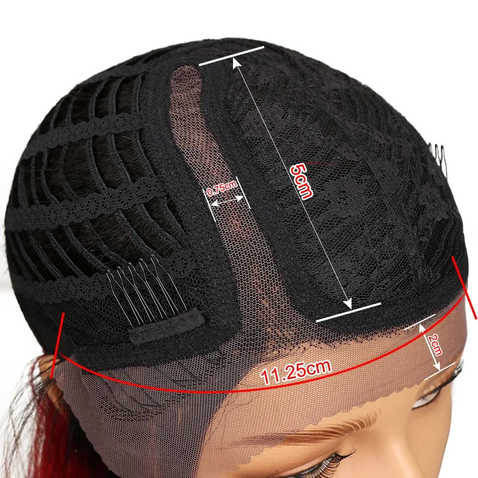 Joedir бразильские прямые человеческие парики Remy Lace фронтальное закрытие короткие