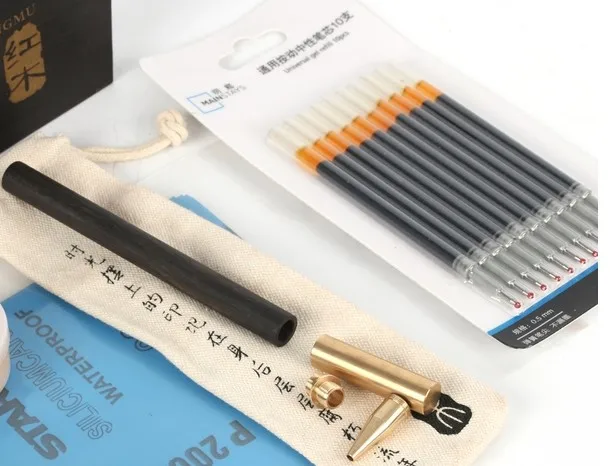 Деревянные поделки наборы ручек «сделай сам» деревянные ручки DIY наборы латунь/Нержавеющая сталь металлические наборы DIY подарок
