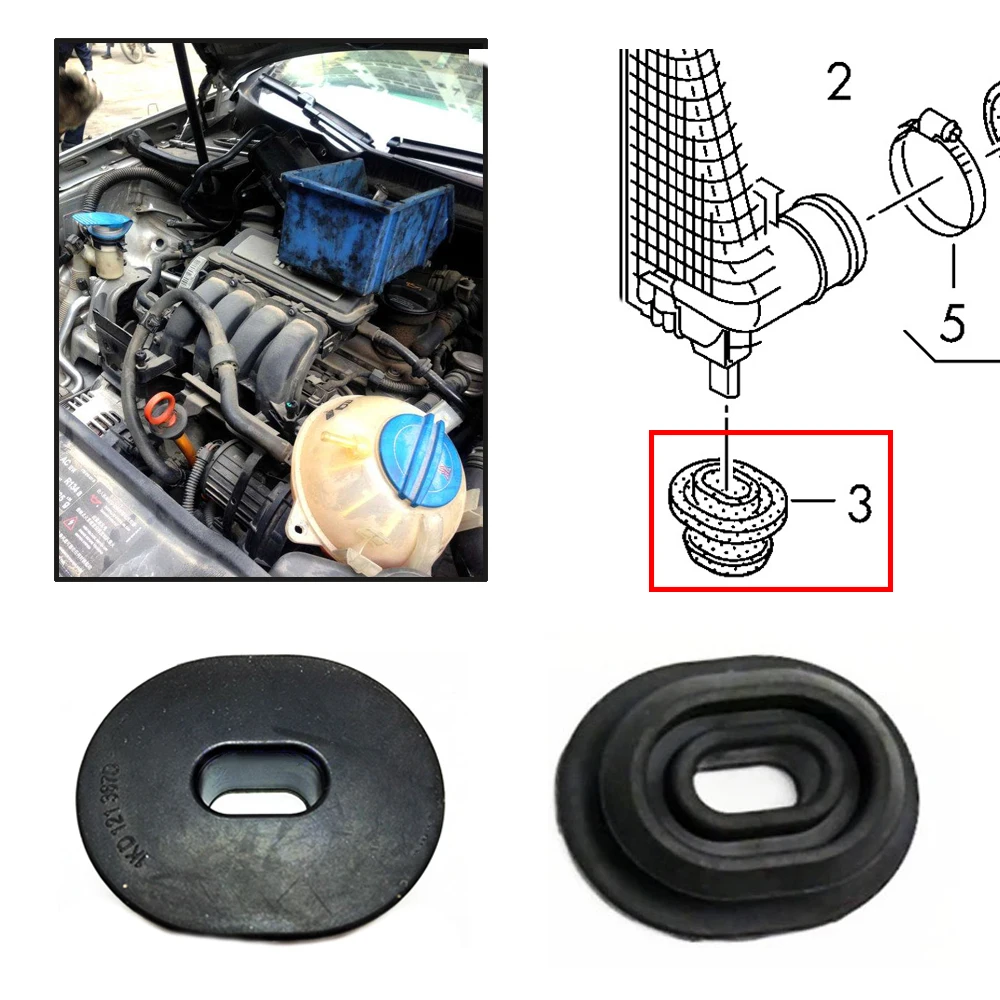 Нижнее крепление радиатора JEAZEA 1K0121367F 1K0 121 367 F для AUDI TT A3 VW Passat B6 B7 Tiguan Eos Golf GTI Jetta MK5