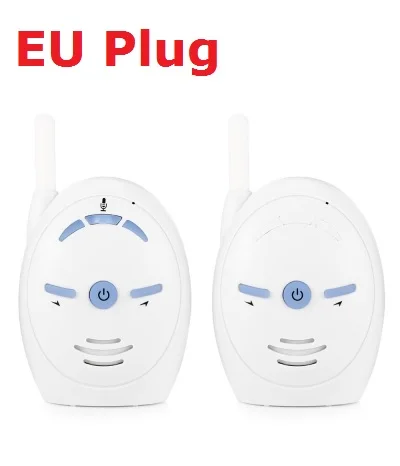 EU Plug 2,4 ГГц беспроводной Перезаряжаемый звук цифровой аудио Детский Монитор двусторонняя связь VOX Функция обнаружения звука домофон детский монитор - Цвет: EU Plug