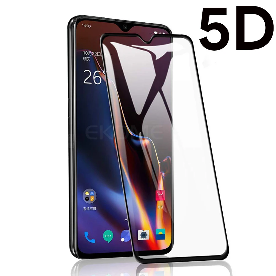 5D закругленный край Полное покрытие закаленное стекло для Oneplus 6 6T Oneplus6 Защита