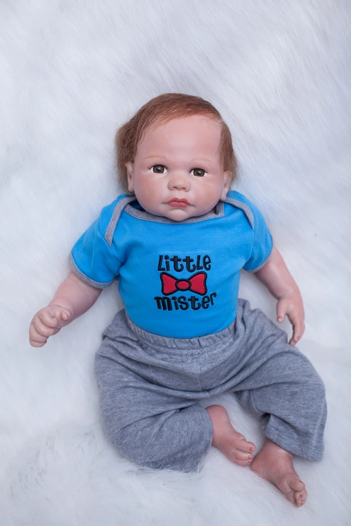 50 см новая силиконовая Кукла Reborn игрушка Реалистичная настоящая сенсорная кукла