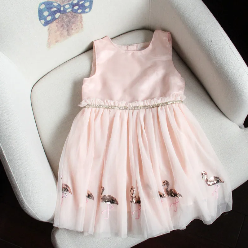 Платье-майка принцессы для маленьких девочек детская одежда с розовой вуалью и