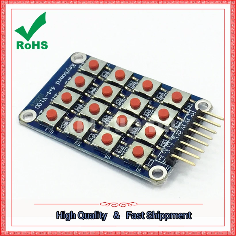 Модуль клавиатуры с матрицей Microswitch 4x4 16 битная плата модуля клавиатуры|board module|board