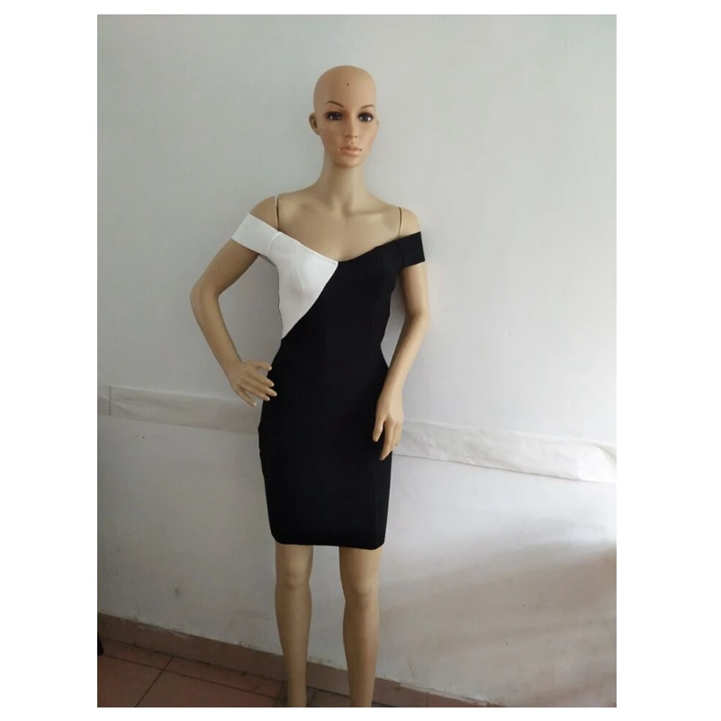 Новое поступление 2019 года элегантное женское сексуальное платье в стиле пэчворк