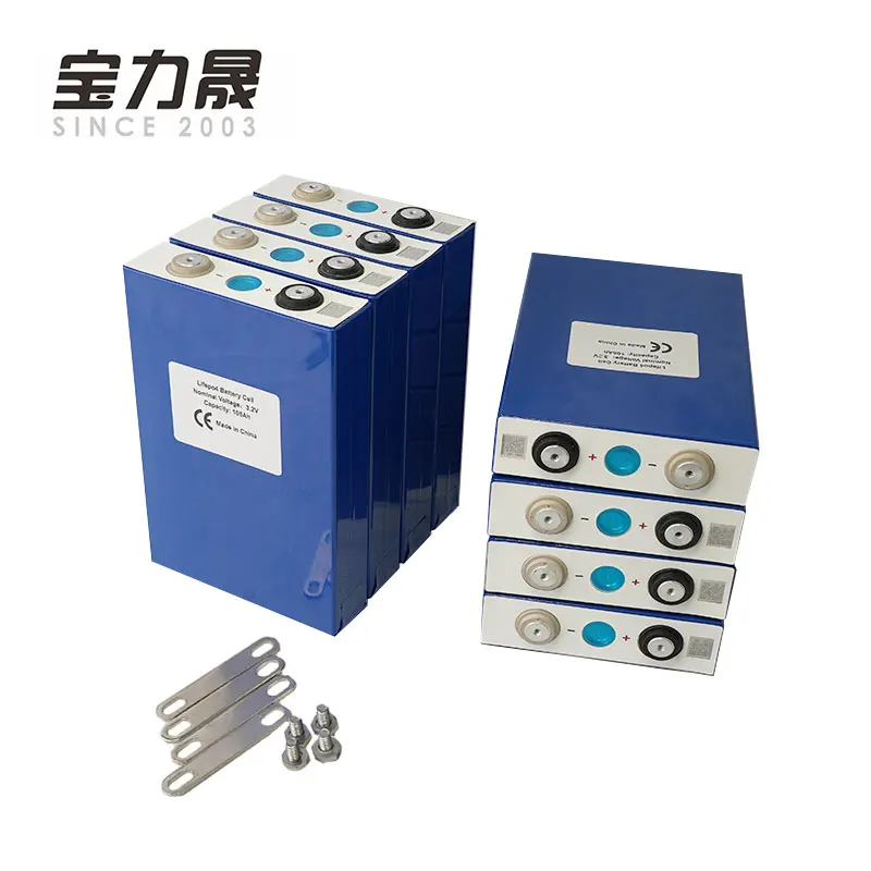 8 шт. 3 2 V 105Ah 2020 Новая батарея 100Ah Lifepo4 литий железо фосфат для EV RV Pack 24V200AH Diy
