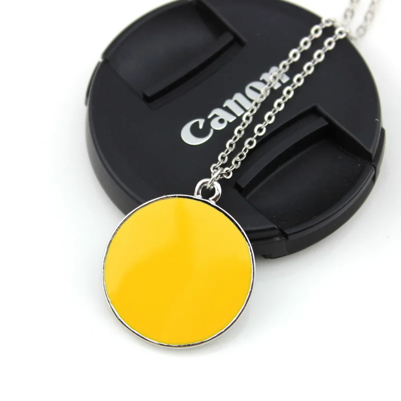 2020 спортивный костюм для малышей Цвет эмалированный круглый диск Кулон ожерелье