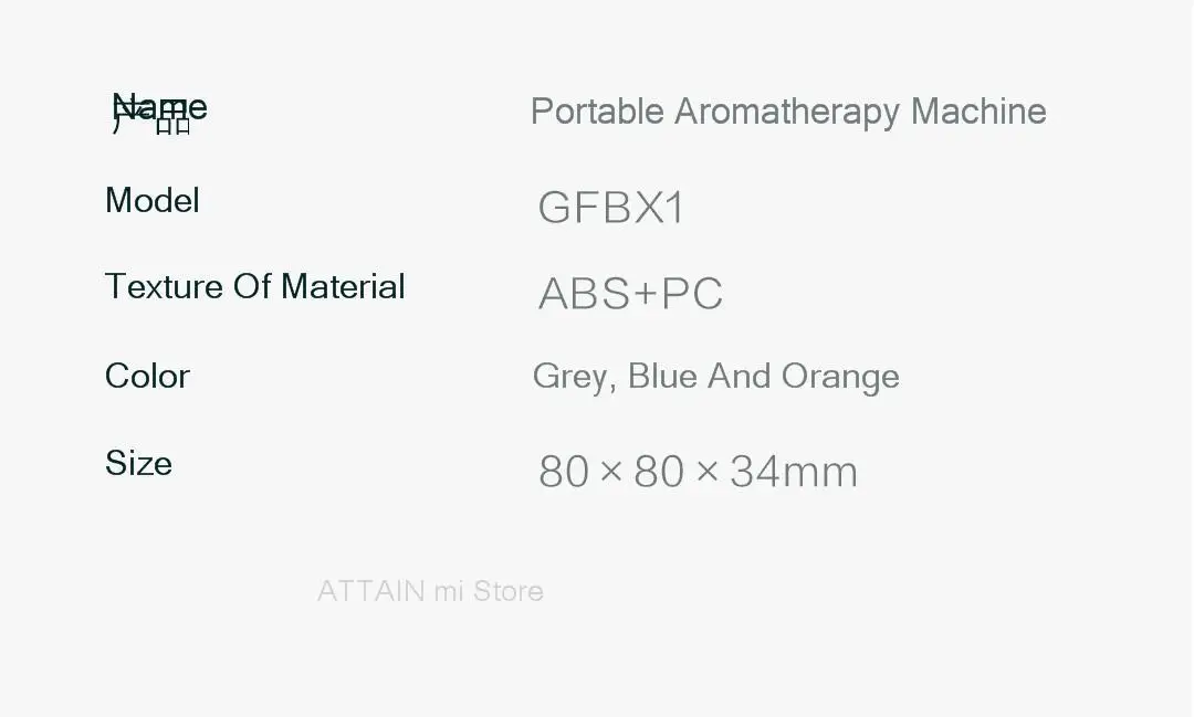 Xiaomi mihome GF портативный ароматерапия машина Арома диффузор тихая работа Функция синхронизации xiomi для автомобиля домашнего офиса