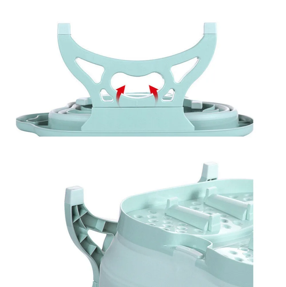 Folding Roller folding foot bath portable foot bath barrel massage barrel soaking basin Portable Folding Travel Feet Spa#15F