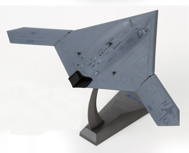 1/72 масштаб США northrop Grumman X-47B теперь БПЛА модель самолета игрушки литья под давлением Металл самолета Модель игрушки для подарка коллекции