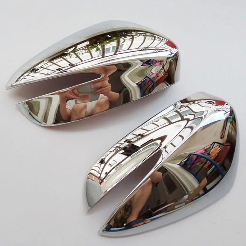 mirror cover 2pcs Из АБС-пластика, хромовые автомобильные аксессуары, боковое зеркало облицовочная крышка для Mazda CX-5 CX5 - Цвет: mirror cover 2pcs