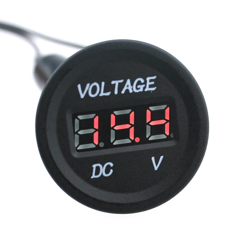Портативный 12 24 в автомобильный мотоцикл синий светодиодный цифровой дисплей